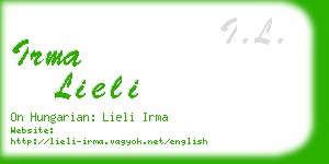 irma lieli business card